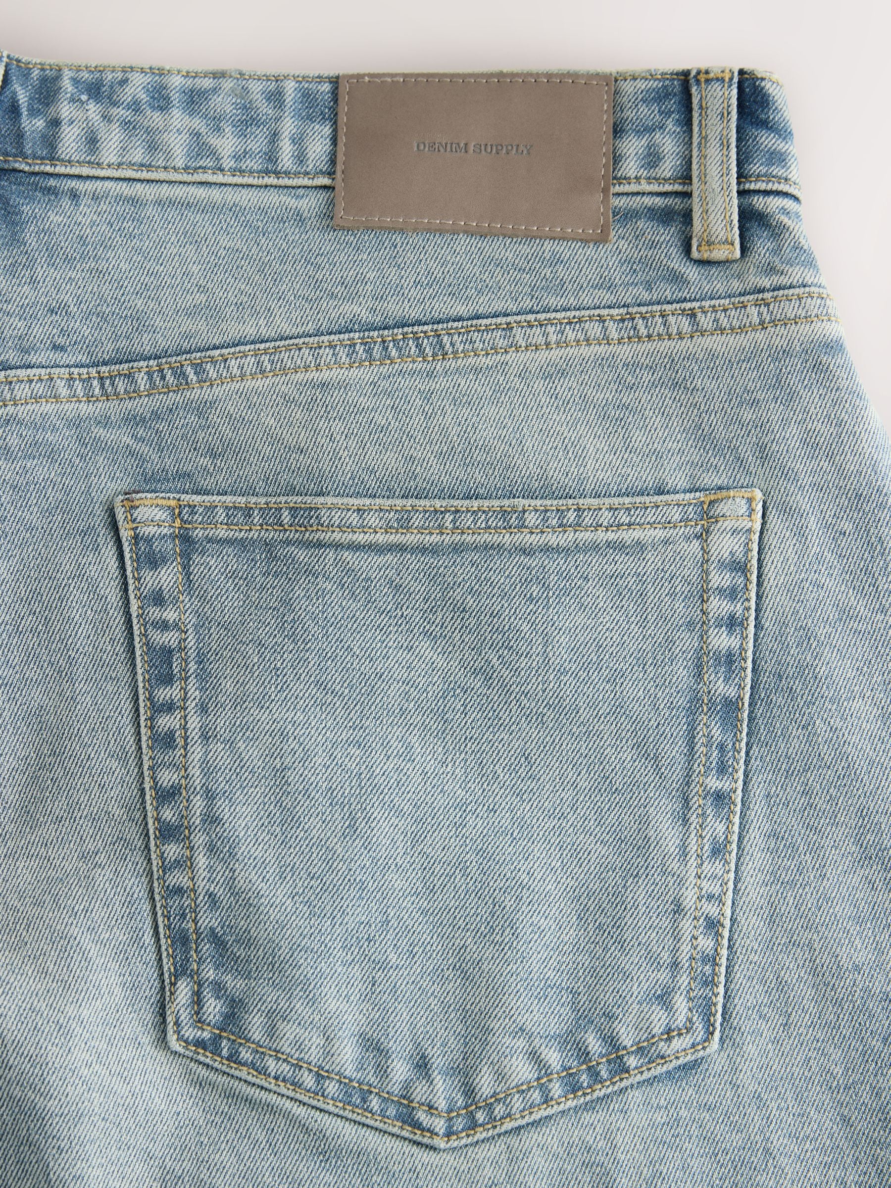 Buy Blue Light Tint Barrel Fit Jeans from Next USA