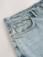 Blue Light Tint Barrel Fit Vintage Wash Denim Jeans - Image 4 of 5