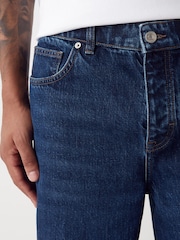 Blue Classic Vintage Relaxed Fit Vintage Wash Denim Jeans - Image 6 of 11