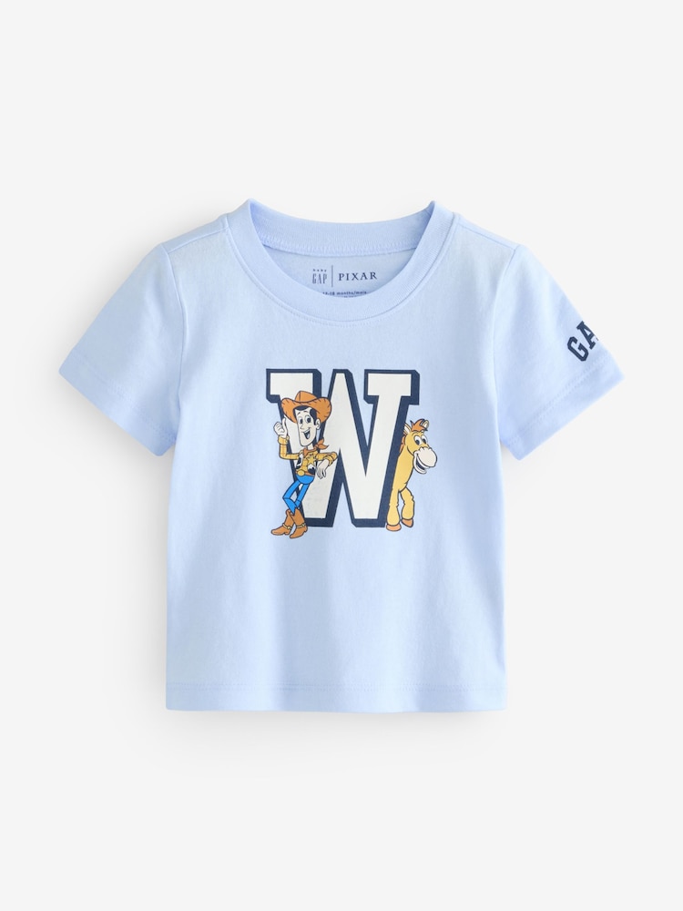 Blue Woody & Bullseye - Gap Disney Toy Story T-shirt met korte mouwen en logoprint (6mnd -5jr) - Image 1 of 4