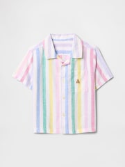 Gap Multi Stripe Linen-Cotton Cabana Shirt (6mths-5yrs) - Image 1 of 2