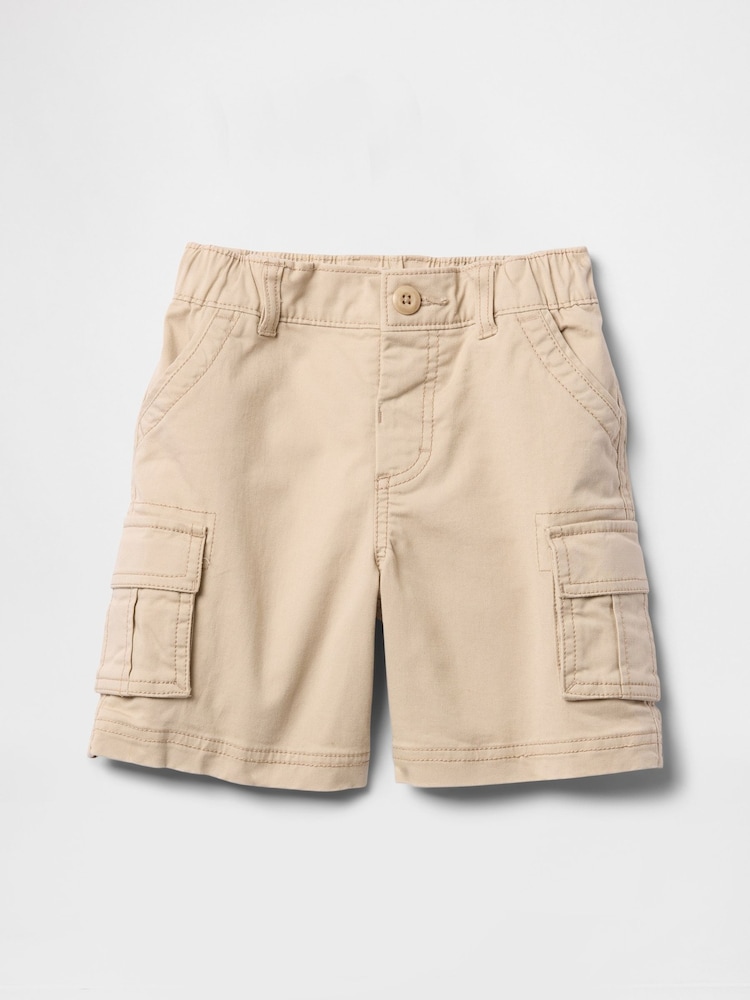 Gap Beige Pull On Cargo Shorts (6mths-5yrs) - Image 2 of 4