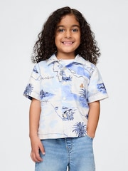 Gap Blue Linen-Cotton Cabana Shirt (6mths-5yrs) - Image 1 of 5