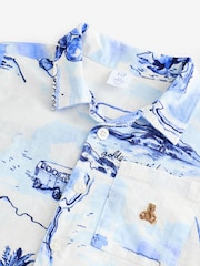 Gap Blue Linen-Cotton Cabana Shirt (6mths-5yrs) - Image 4 of 5