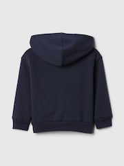 Azul marino - Sudadera con capucha, cremallera y logo de Gap (6meses-5años) - Imagen 2 de 3