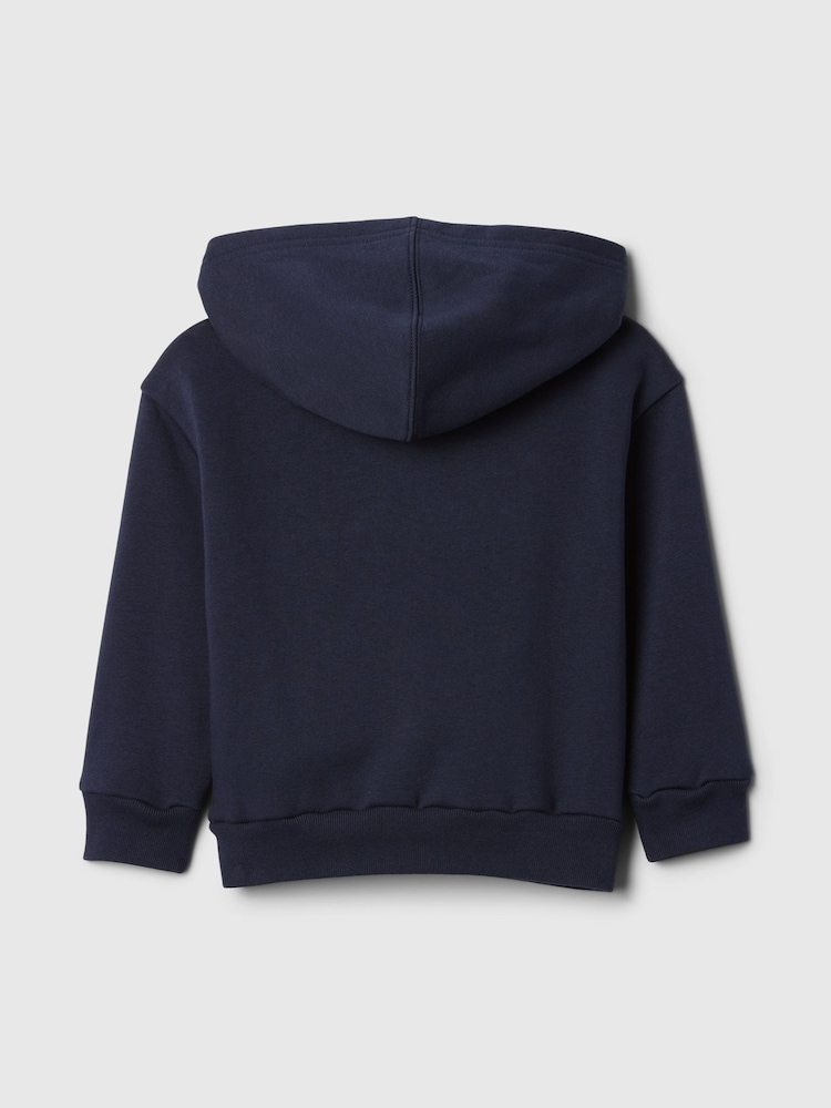 Azul marino - Sudadera con capucha, cremallera y logo de Gap (6meses-5años) - Imagen 2 de 3