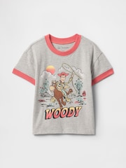 Gris Woody - Camiseta de manga corta con logo de Toy Story de Disney de Gap (6 meses-5 años) - Imagen 1 de 2