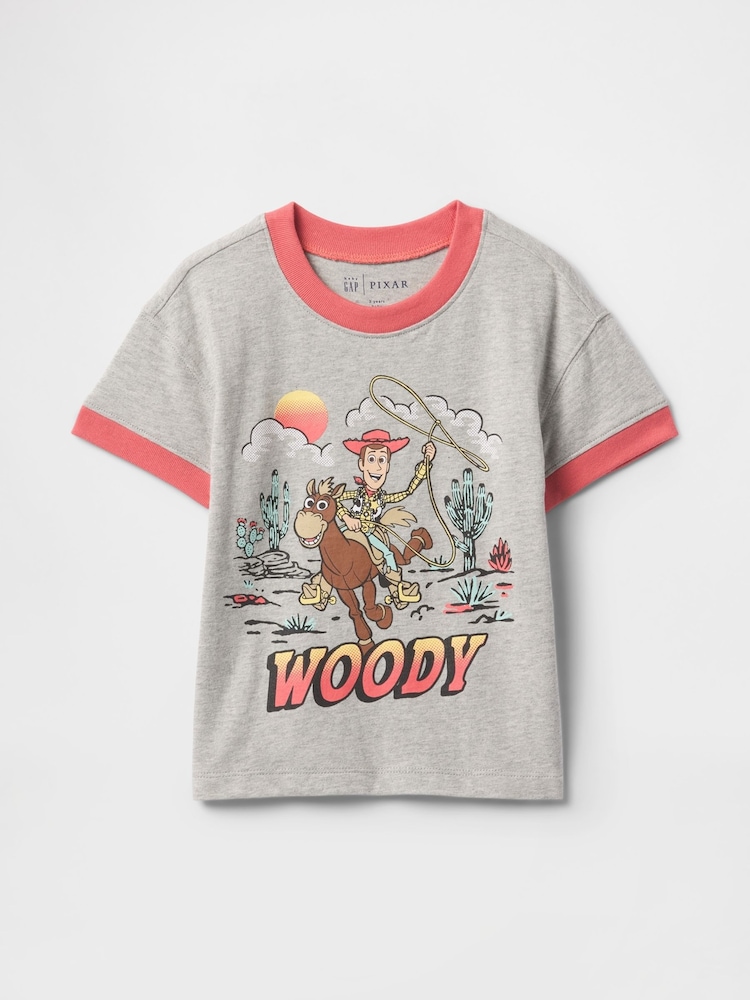 Gap Grey Woody Disney Toy Story Short Sleeve Logo T-Shirt (6mths-5yrs) - Image 1 of 2 Gap Grey Woody Disney Toy Story Short Sleeve Logo T-Shirt (6mths-5yrs) - Image 1 of 2