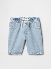 Gap Blue UltraSoft Denim Pull On Shorts (6mths-5yrs) - Image 1 of 2