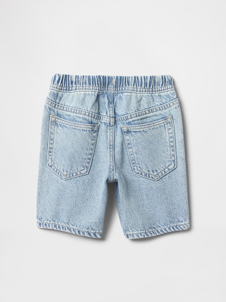 Gap Blue UltraSoft Denim Pull On Shorts (6mths-5yrs) - Image 2 of 2