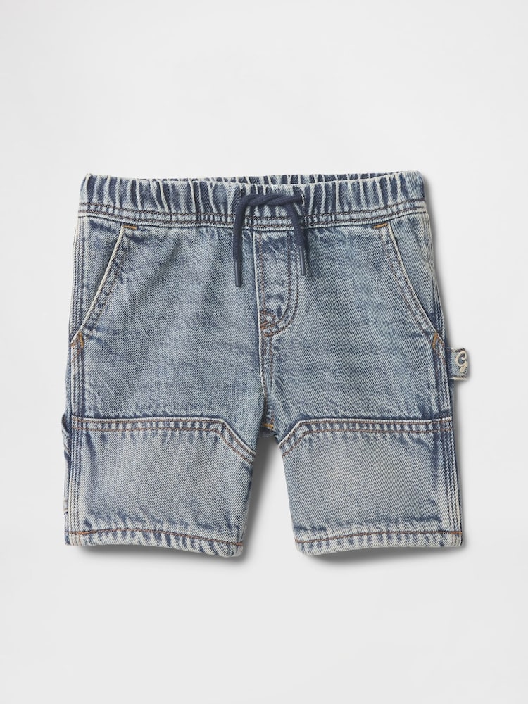 Gap Blue UltraSoft Pull On Carpenter Shorts (6mths-5yrs) - Image 1 of 3