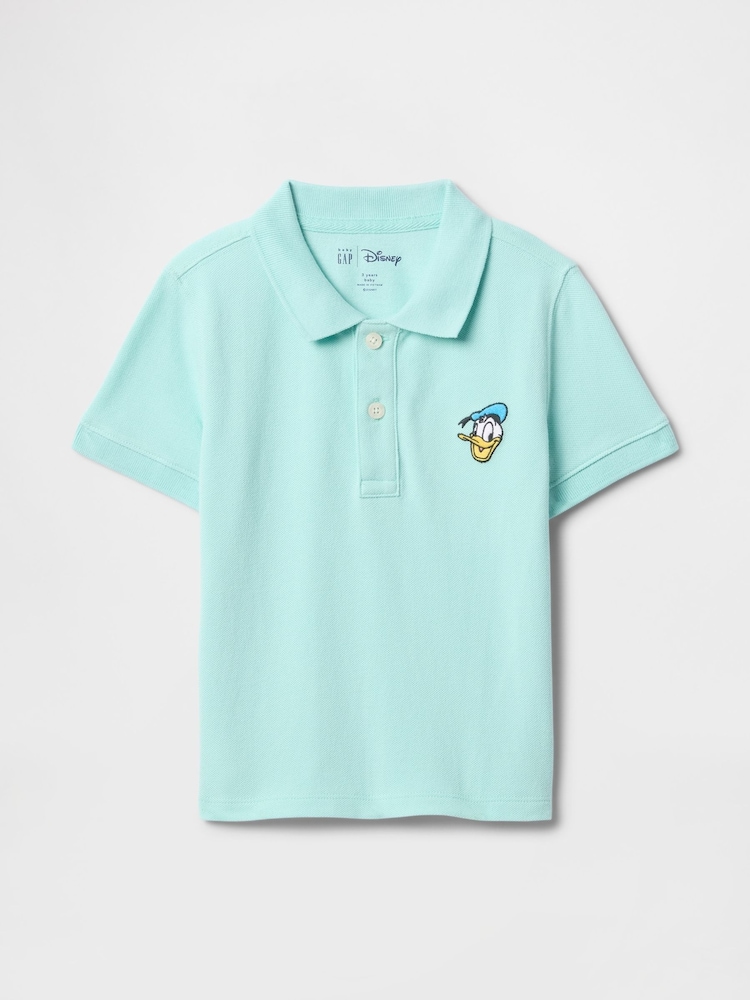 Gap Blue Donald Duck Disney Pique Polo T-Shirt (6mths-5yrs) - Image 1 of 3