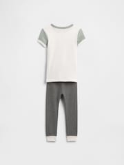 Gap White Marvel Pyjama T-Shirt and Bottoms Set (6mths-5yrs) - Image 2 of 3