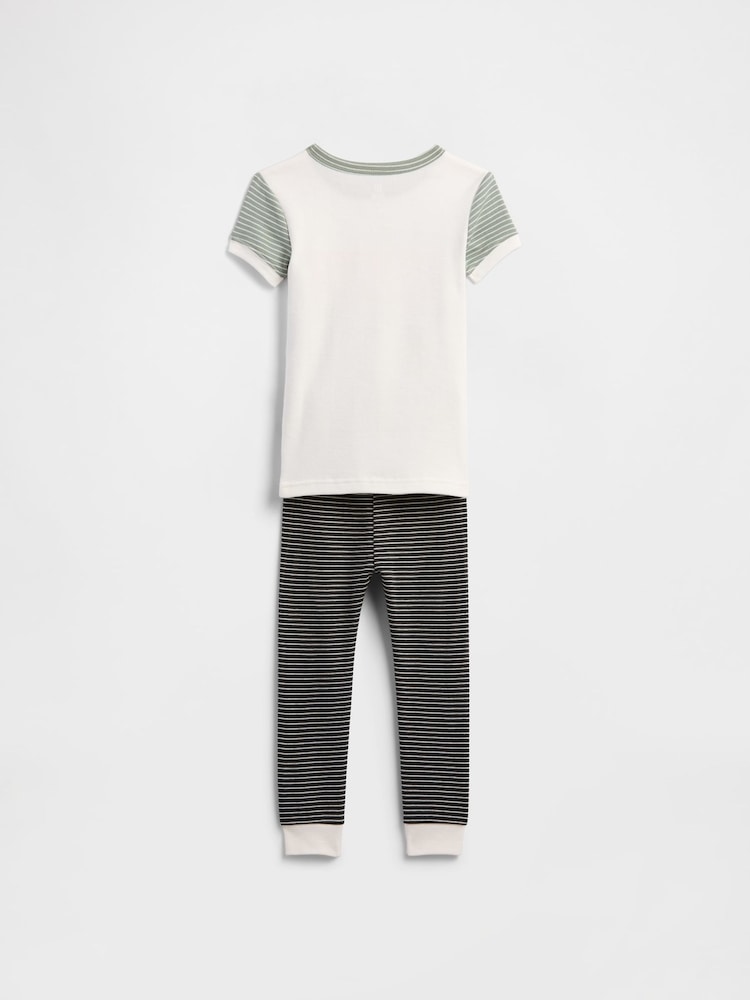 Gap White Marvel Pyjama T-Shirt and Bottoms Set (6mths-5yrs) - Image 2 of 3