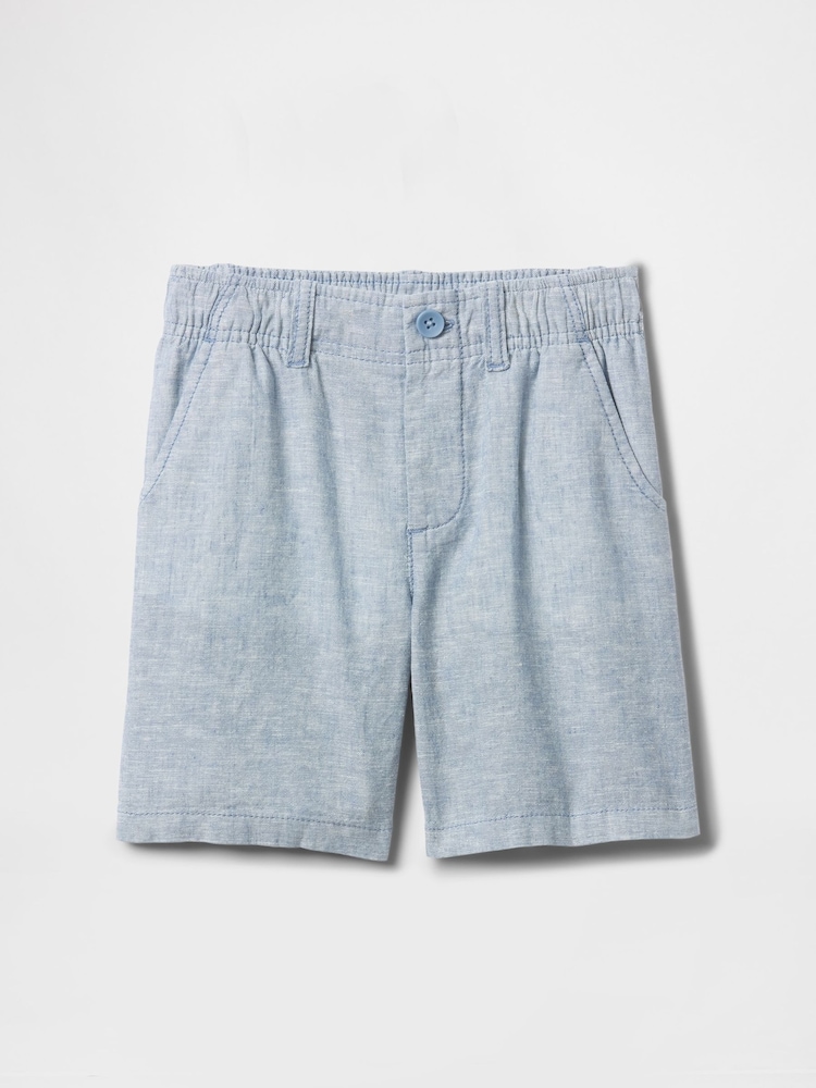 Gap Blue Linen-Cotton Shorts (6mths-5yrs) - Image 2 of 2