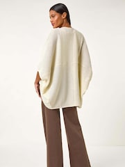 Roman White Crochet Tunic Cardigan - Image 2 of 5