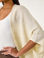 Roman White Crochet Tunic Cardigan - Image 5 of 5