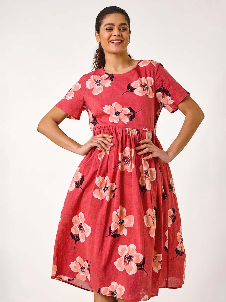 Roman Floral Print Smock Midi Dress - Imagen 2 de 5 Roman Floral Print Smock Midi Dress - Imagen 2 de 5