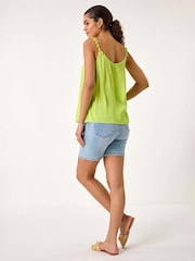 Roman Green Pom Pom Cami Top - Image 3 of 5