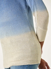 Roman Blue Ombre Shimmer Knit Jumper - Image 5 of 5