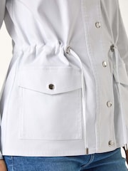Roman White Buttoned Safari Jacket - Image 5 of 5