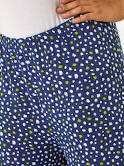Roman Blue Curve Abstract Spot Culottes - Image 5 of 5