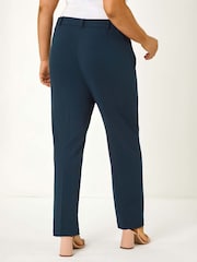 Roman Blue Curve Straight Leg Trousers - Image 3 of 5