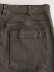 Brown Relaxed Fit Fatigued Denim Trousers - Image 12 of 13