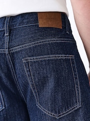Indigo Blue Textured Denim Jeans - Image 5 of 10