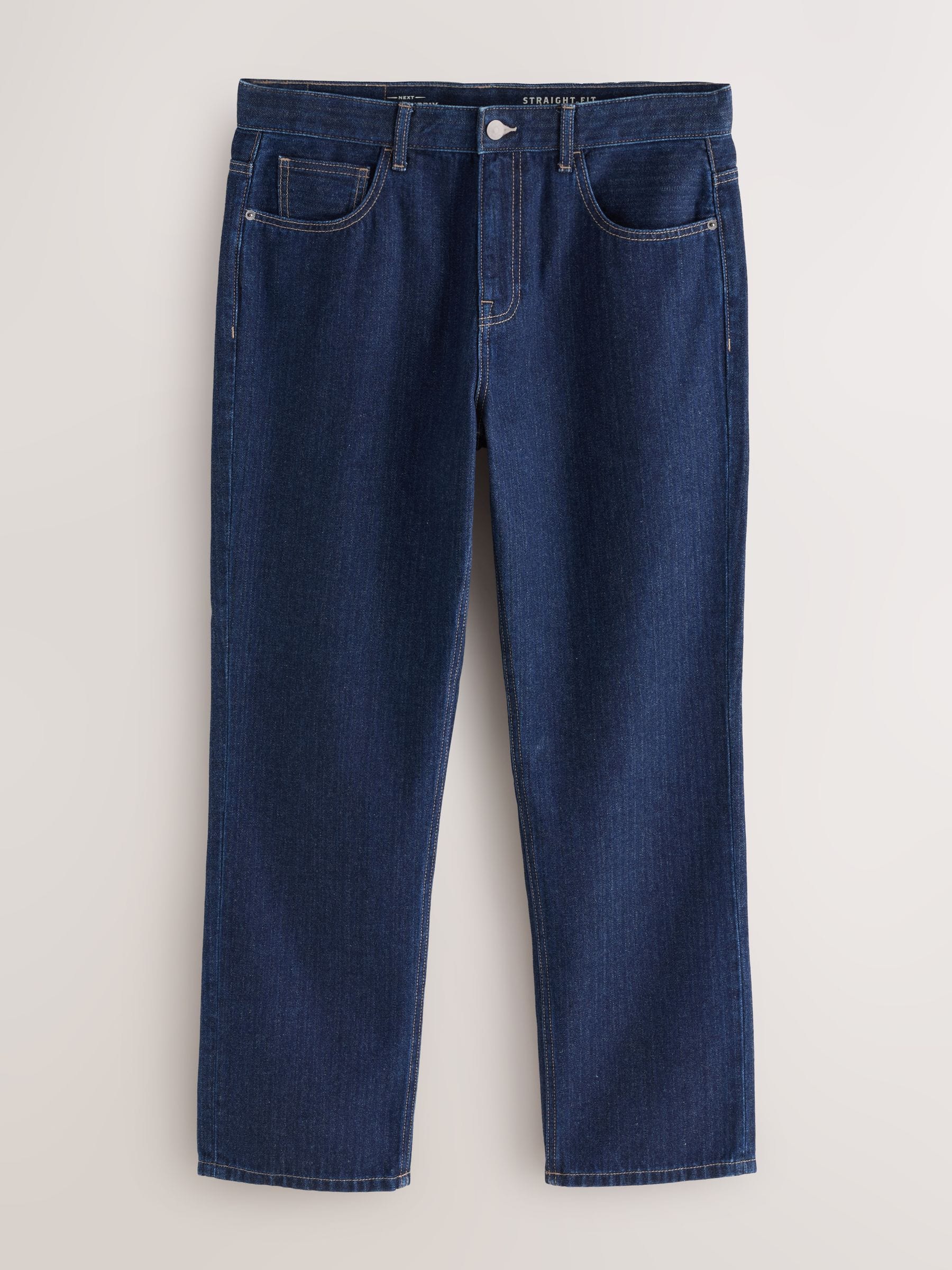 Buy Indigo Blue Textured Denim Jeans from Next USA