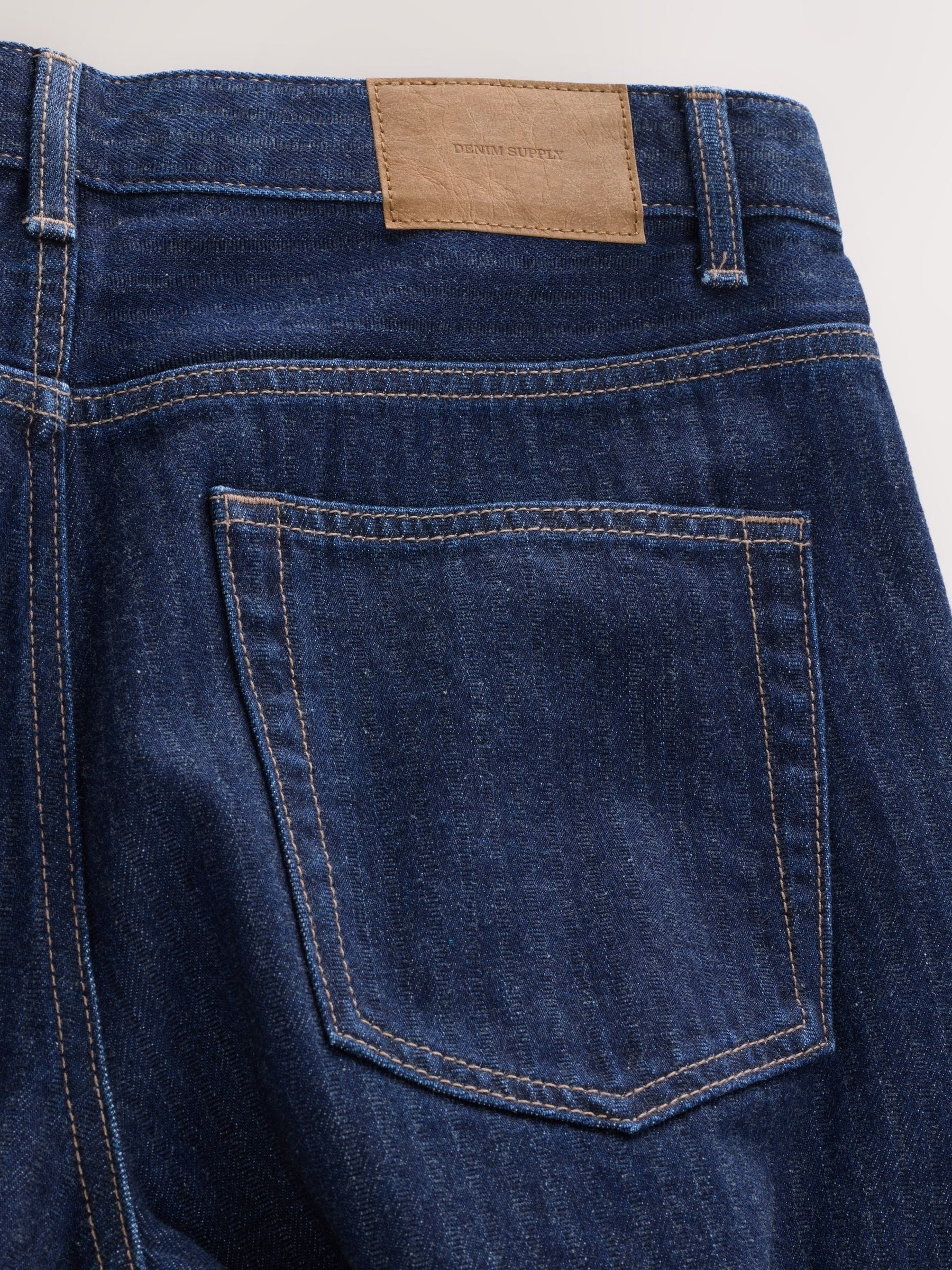 Buy Indigo Blue Textured Denim Jeans from Next USA