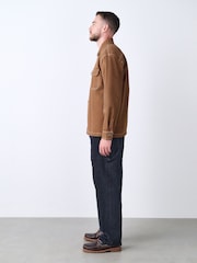 Black Relaxed Fit Fatigued Denim Trousers - Image 3 of 11