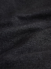 Black Regular Fit Single Pleated Denim Chino Trousers - Image 11 of 11