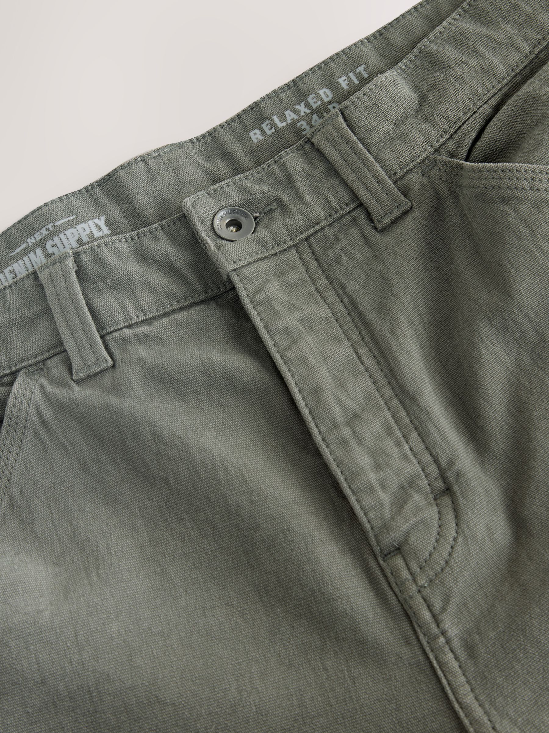 Buy Khaki Green Relaxed Fit Carpenter Jeans from Next USA