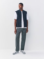 Light Blue Straight Fit Canvas Denim Jeans - Image 3 of 9