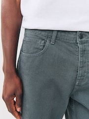 Light Blue Straight Fit Canvas Denim Jeans - Image 4 of 9