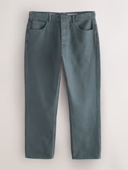 Light Blue Straight Fit Canvas Denim Jeans - Image 6 of 9