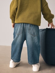 Mid Blue Denim Pleat Front Jeans (3mths-7yrs) - Image 3 of 8