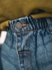 Mid Blue Denim Pleat Front Jeans (3mths-7yrs) - Image 4 of 8
