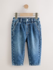 Mid Blue Denim Pleat Front Jeans (3mths-7yrs) - Image 5 of 8