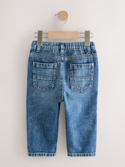 Mid Blue Denim Pleat Front Jeans (3mths-7yrs) - Image 6 of 8