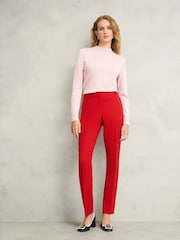 Hobbs Pink Suki Trousers - Image 1 of 4