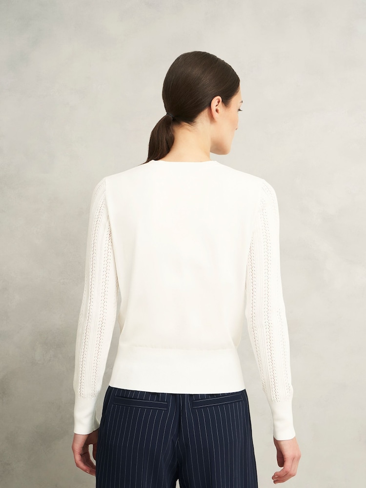 Hobbs Cream Dianna Jumper - Image 2 of 4
