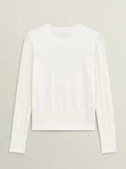 Hobbs Cream Dianna Jumper - Image 4 of 4
