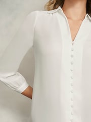 Hobbs Cream Madison Blouse - Image 3 of 4