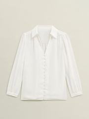 Hobbs Cream Madison Blouse - Image 4 of 4