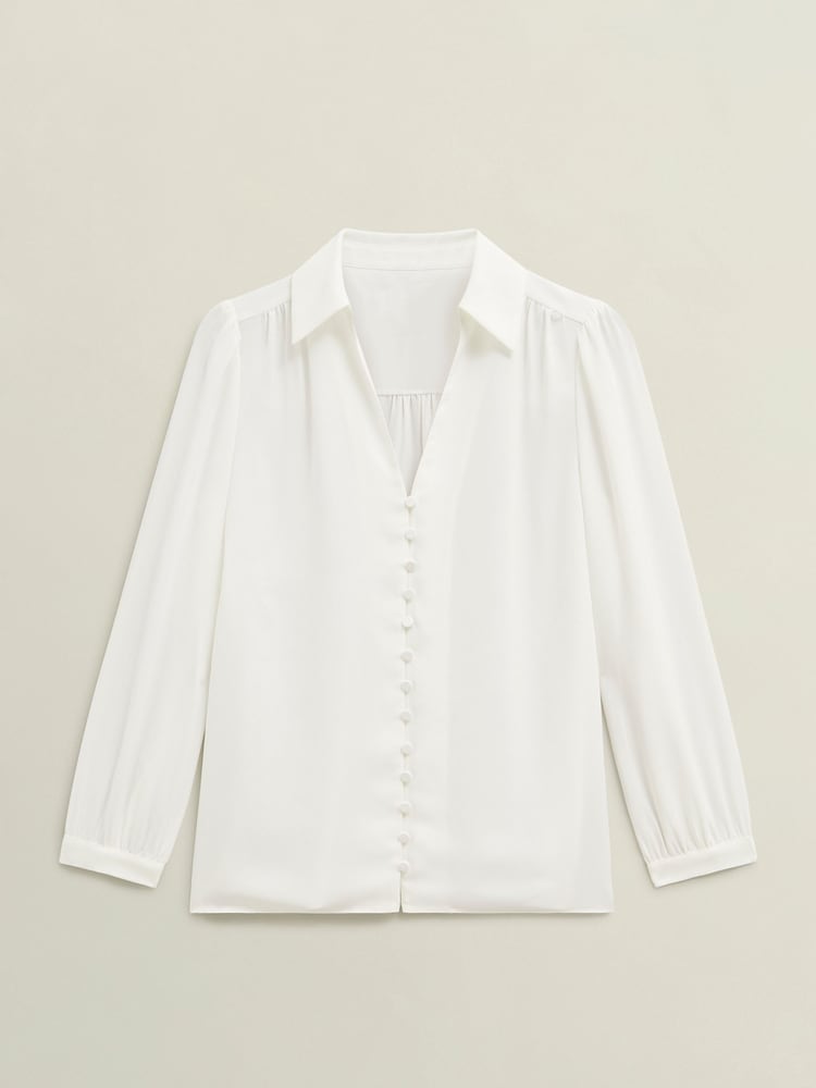 Hobbs Cream Madison Blouse - Image 4 of 4