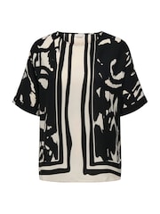 ONLY Curve Black Contrast Stripe Blouse - Image 7 of 8