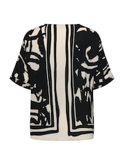 ONLY Curve Black Contrast Stripe Blouse - Image 8 of 8