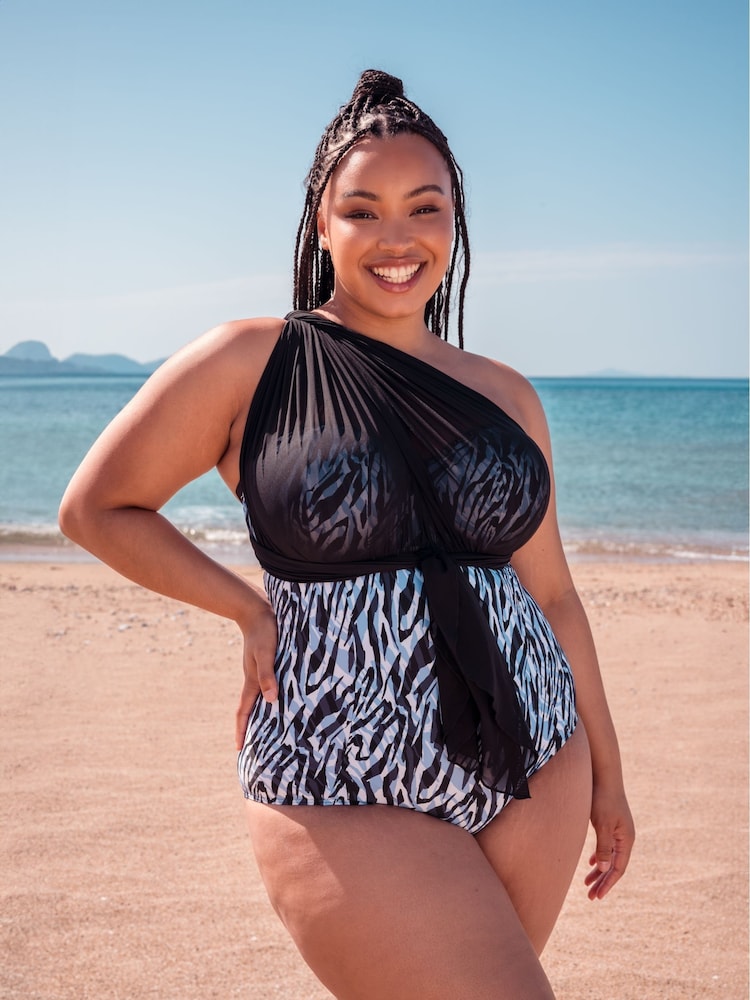 Curvy Kate Wrapsody Bandeau Strapless Multiway Swimsuit - Image 1 of 4